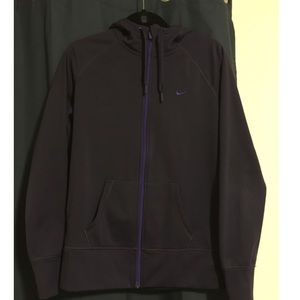 Purple zip-up Nike Jacket, Size L